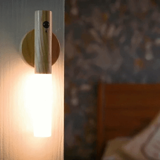Lampa Magnetica din Lemn